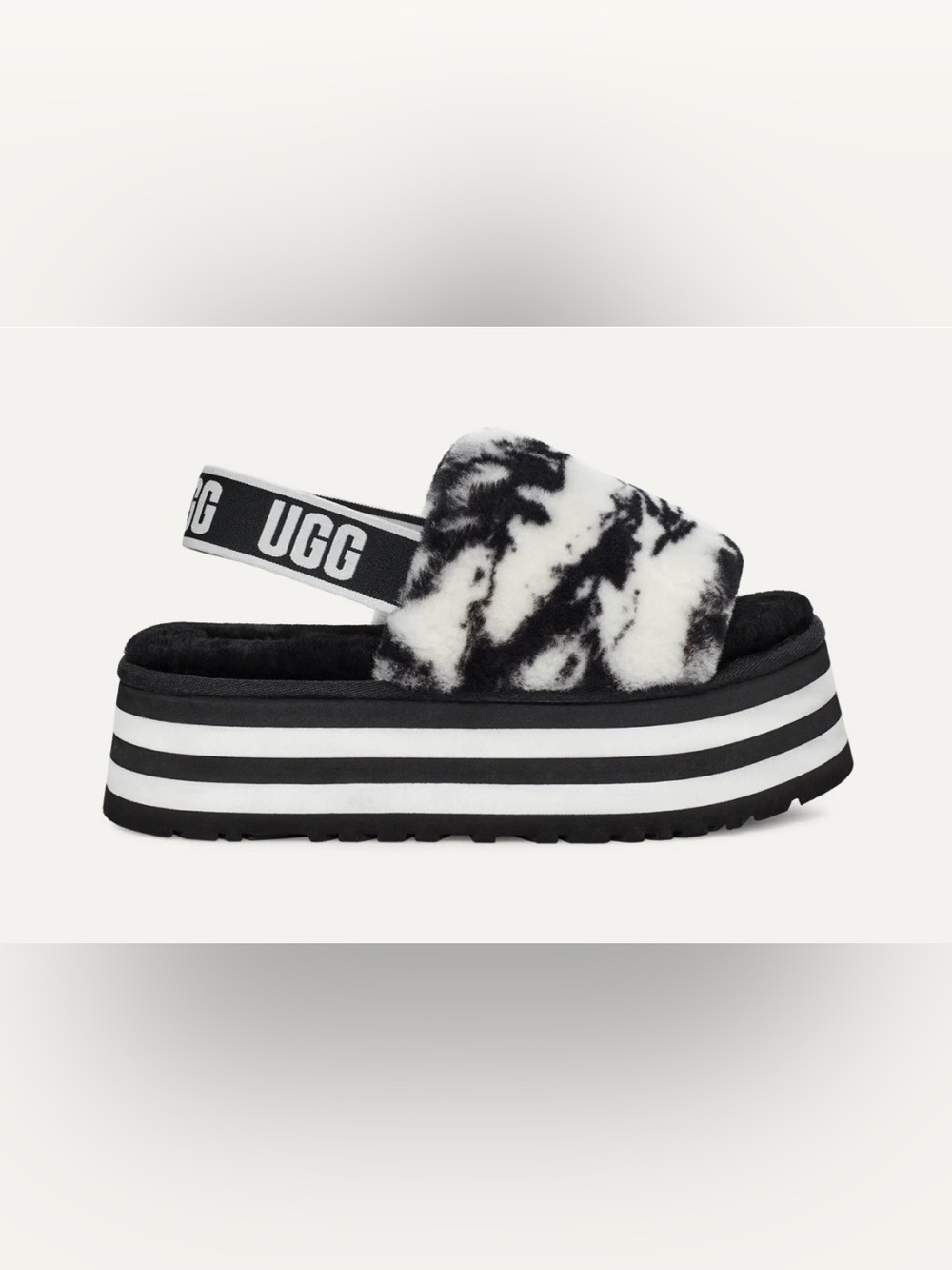 UGG Women’s Disco Marble Slide Slippers Size US 6